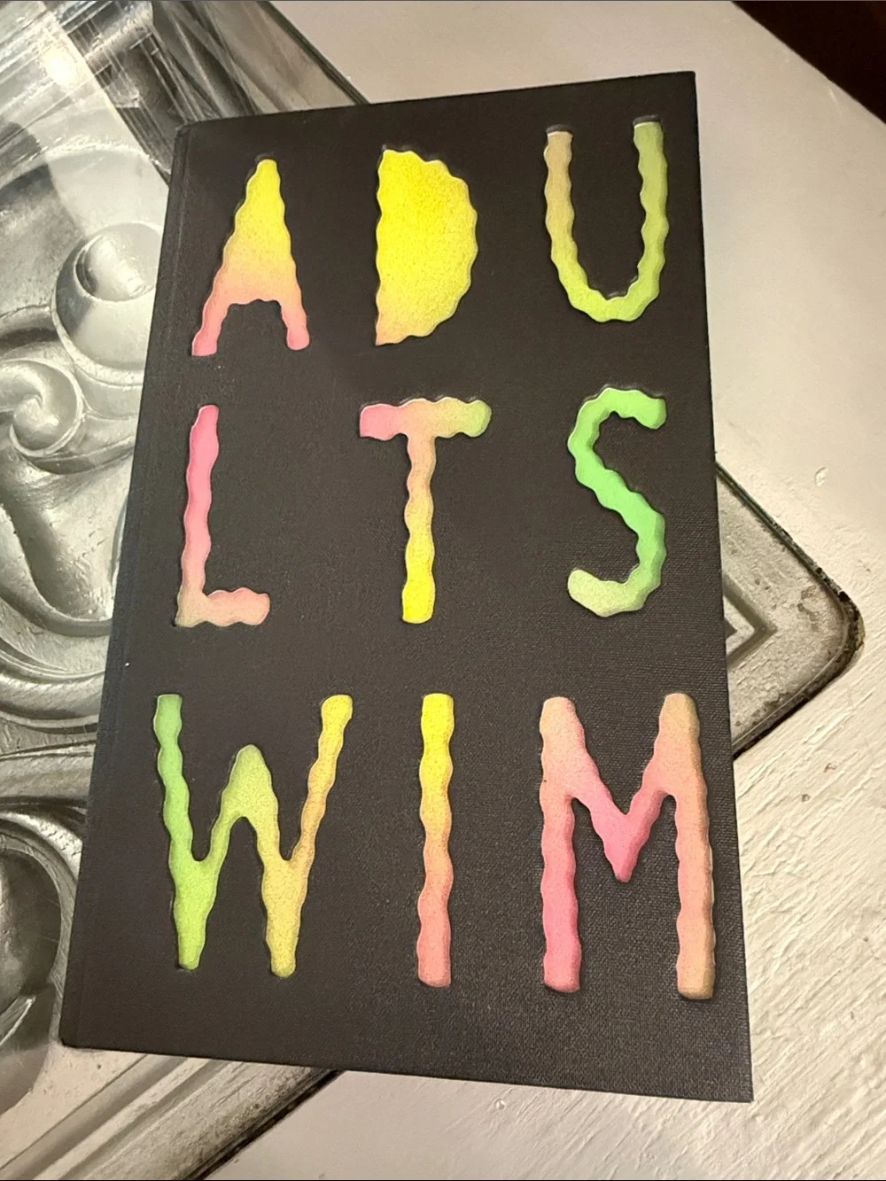 Adult Swim Cartoon Network Black Neon Small 8.5 x 5.5” Notebook